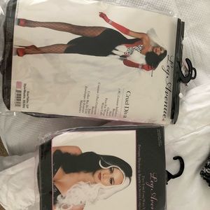 cruella deville costume and wig NEW